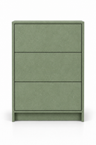 Orelvane Sage Green Microconcrete Shoe Cabinet