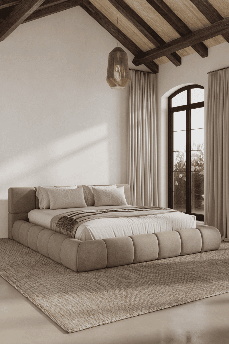 Mirela Upholstered Platform Bed Homekode 