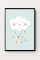 Joyful Cloud Raindrop Wall Art FAI12 