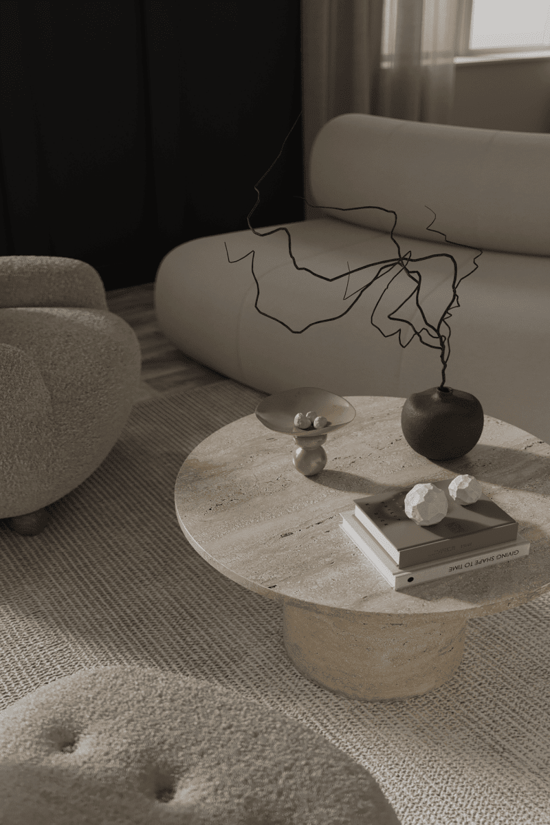 Hadley Travertine Round Coffee Table (4 Sizes)