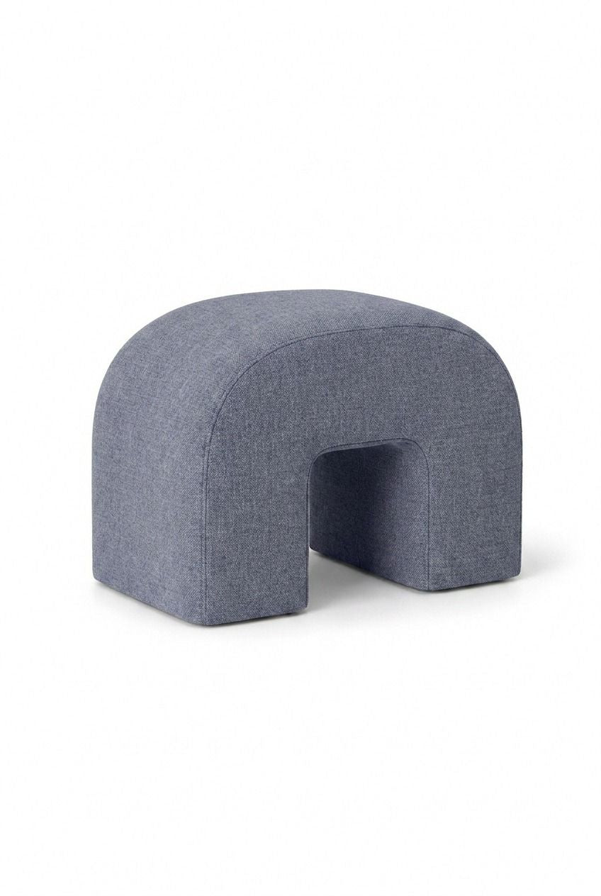 Rumi Dusty Blue Arch Ottoman (60x45 CM)
