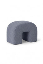 Rumi Dusty Blue Arch Ottoman (60x45 CM)