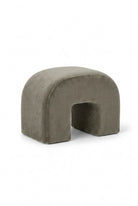 Rumi Greyish Green Arch Ottoman (60x45 CM)