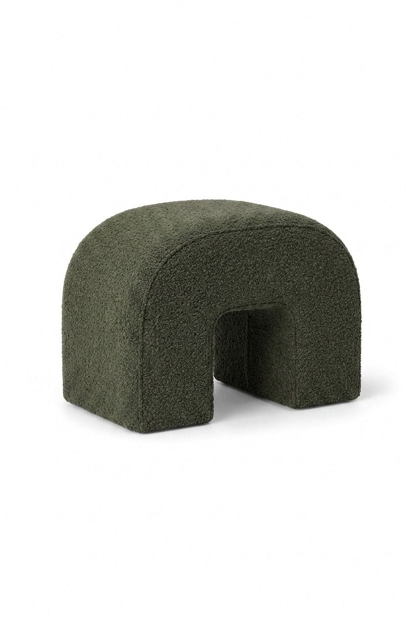 Rumi Ivory Arch Ottoman (60x45 CM)