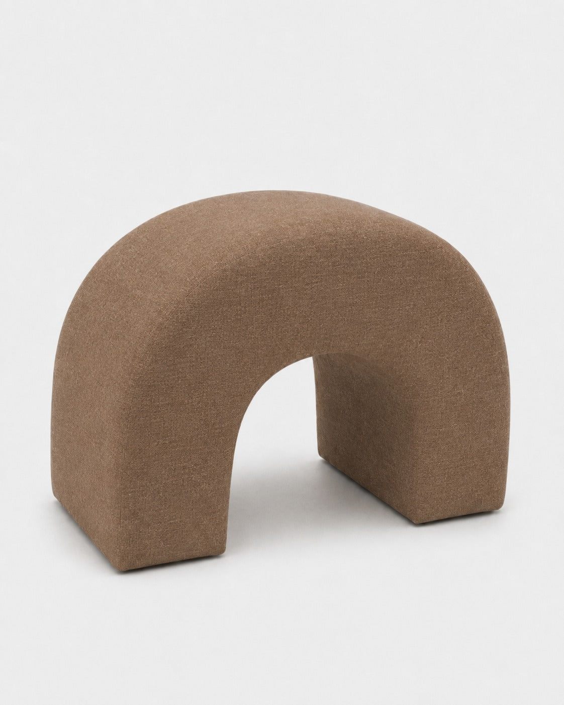 Rumi Light Brown Arch Ottoman (60x45 CM)