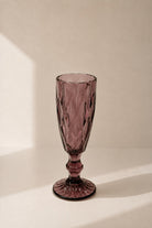 Rynessa Burgundy Goblet Decorative Glass Vase