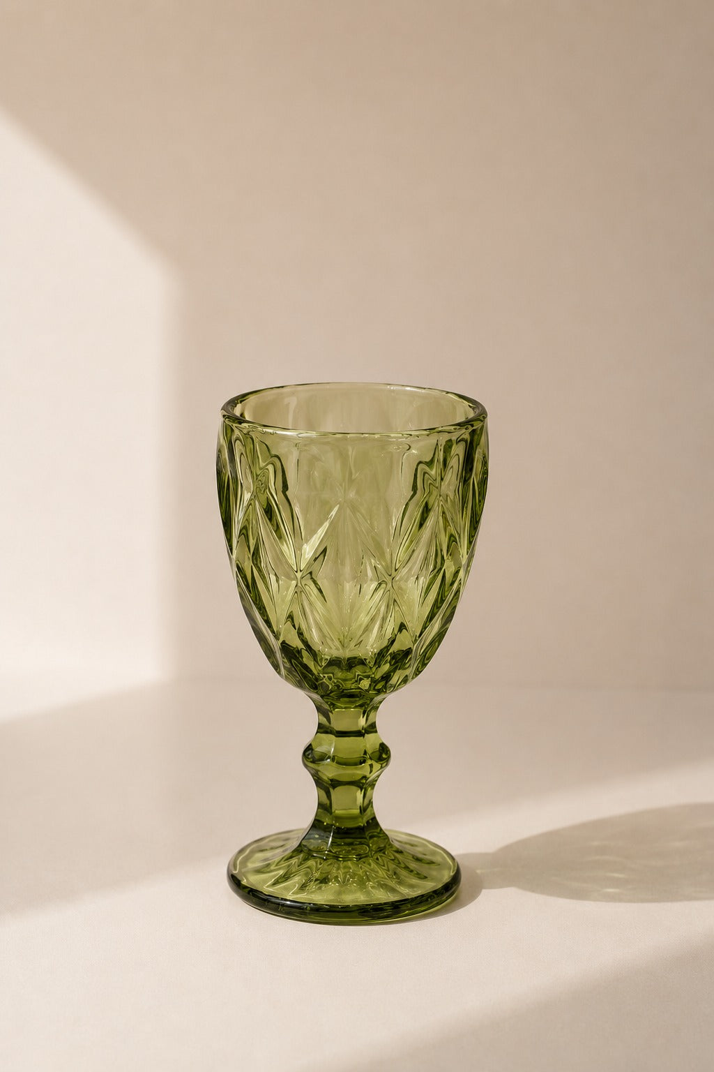 Rynessa Green Goblet Decorative Glass Vase (Set of 6)