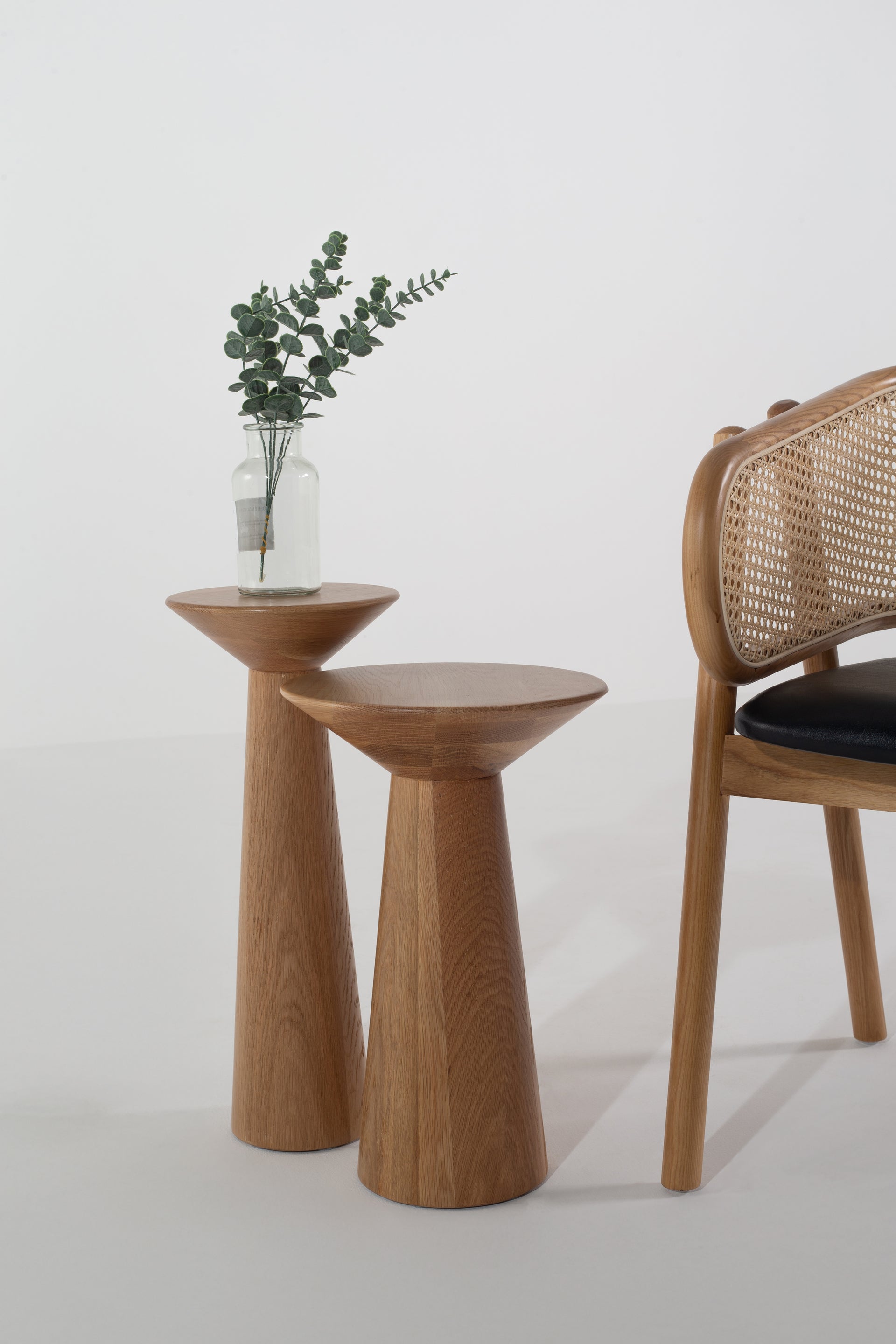 Jace Natural Wood Side Table – Modern Minimalist Accent Furniture