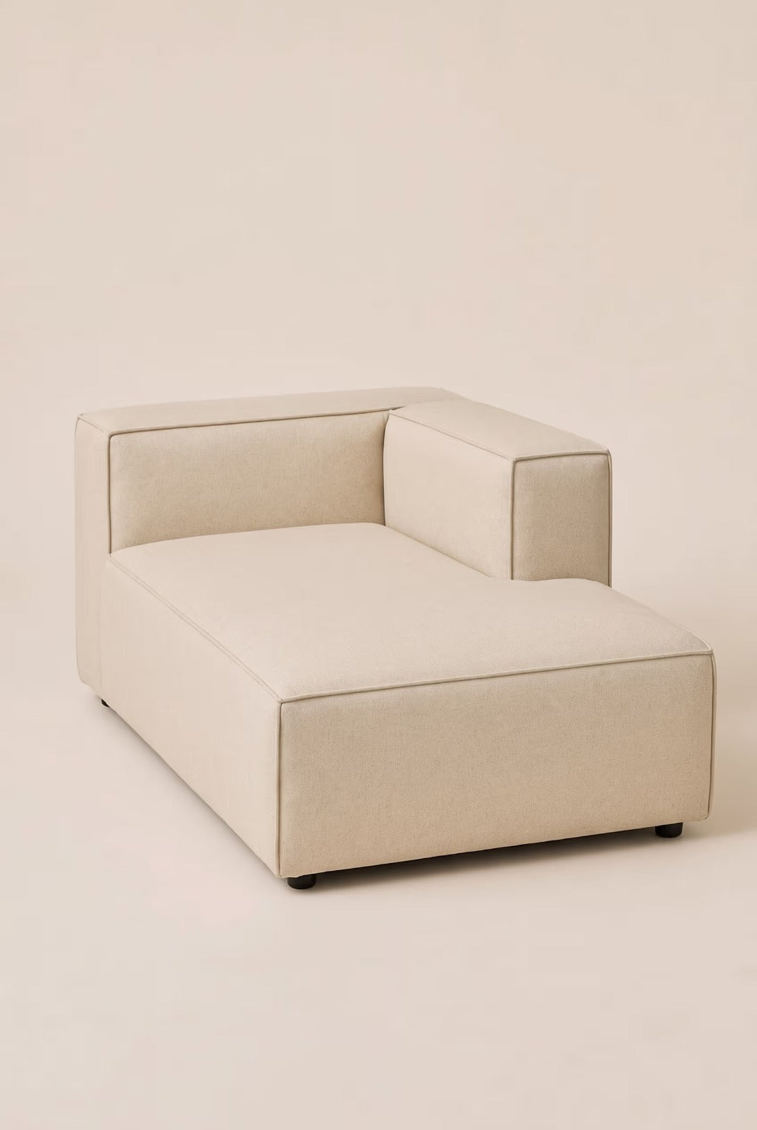 Safa Light Beige Chaise Module