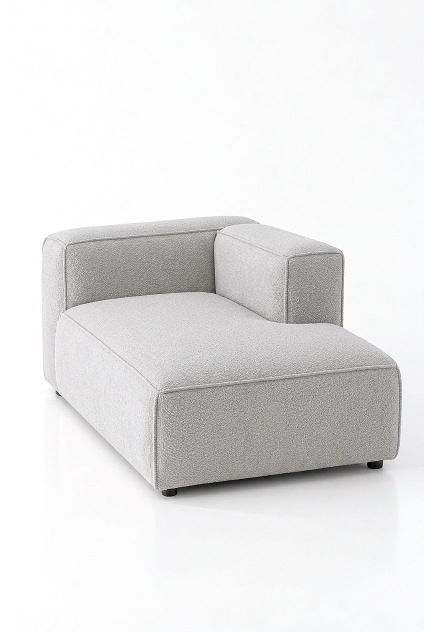 Safa Light Grey Chaise Module