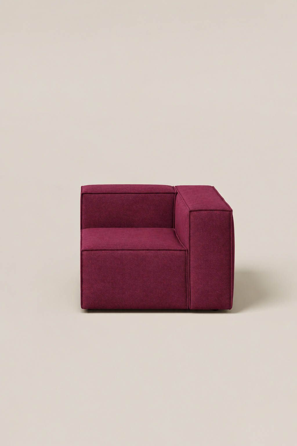 Safa Maroon Corner & Arm Module Sofa