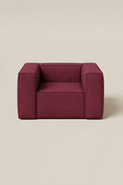 Safa Maroon Lounge Chair
