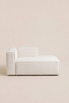 Safa Off White Boucle Chaise Module