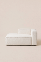 Safa Off White Boucle Chaise Module