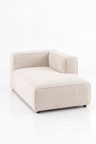 Safa Off White Boucle Chaise Module