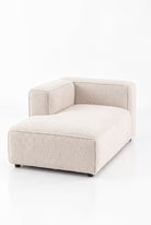 Safa Off White Boucle Chaise Module