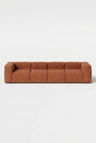 Safa Warm Terracotta 4 Seater Sofa