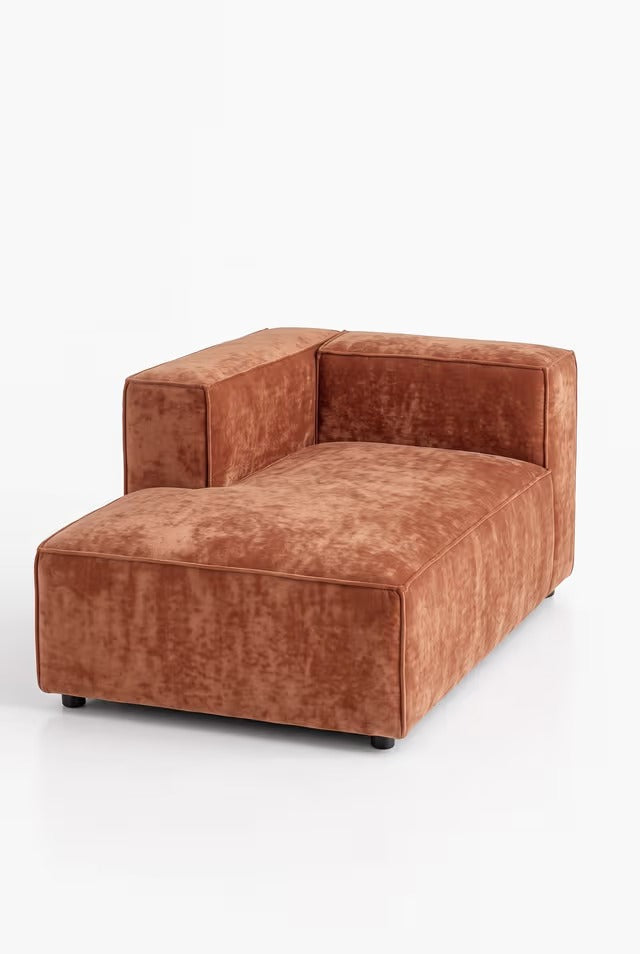 Safa Warm Terracotta Chaise Module