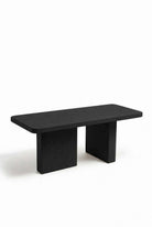 Santorini Black Microconcrete Dining Table