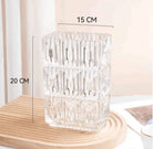 Transparent Glass Rectangle Vase (15x20 CM)