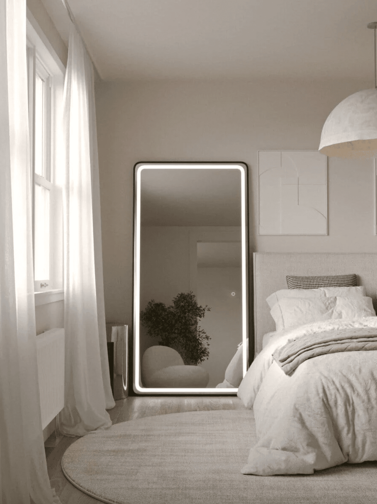 Kayla Black LED Rectangle Mirror with Rounded Corners (9 Sizes)