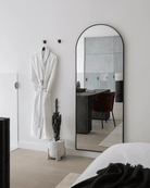 Full Length Arched Black Wall Mirror (7 Sizes)