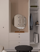 Frless Irregular Square Wall Mirror with Backlit LED (2 Sizes Available)