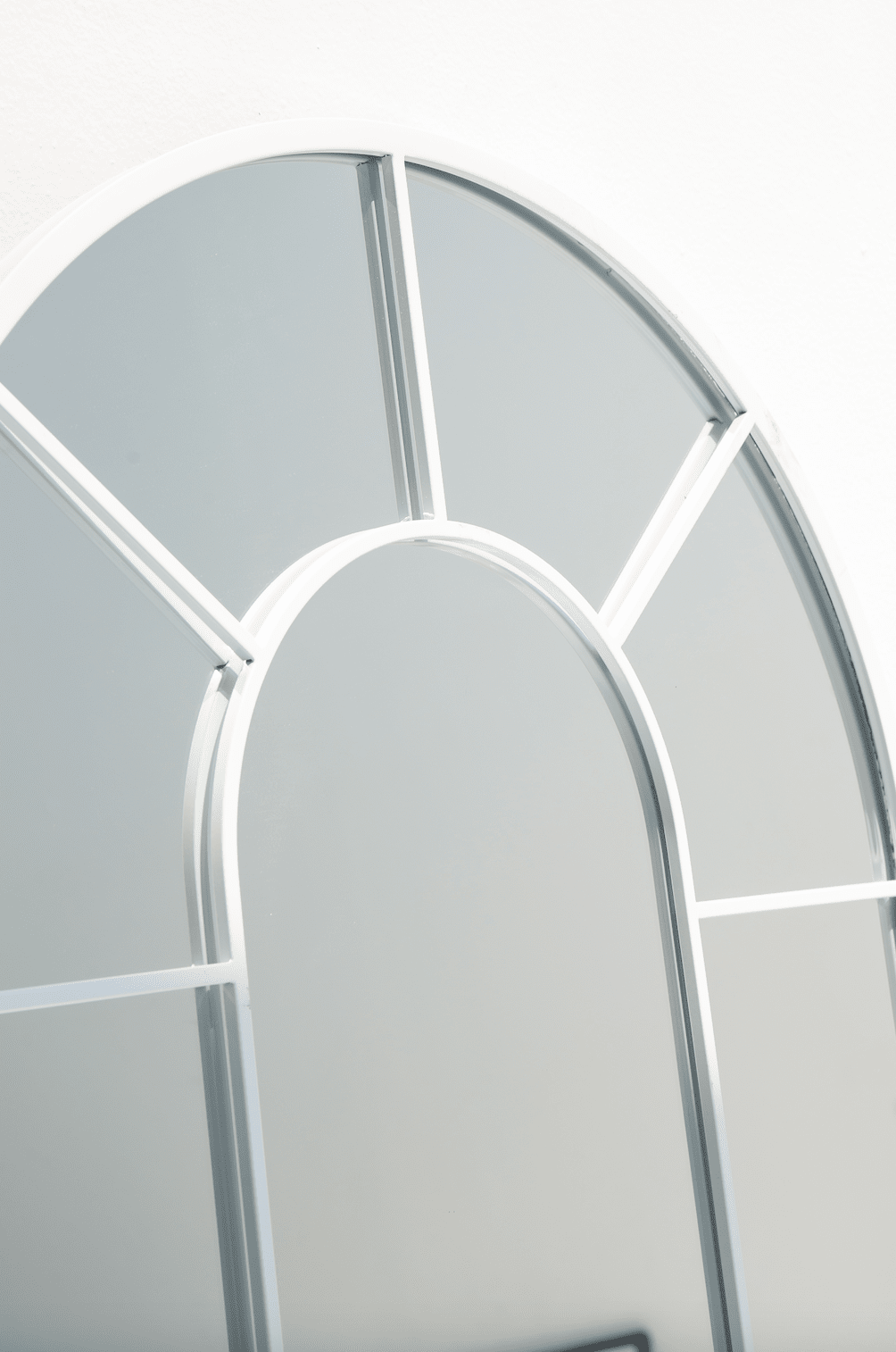 White Window Arch Mirror (2 Sizes) Mirrors Homekode 