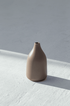 Light Brown Elongated Ceramic Vase