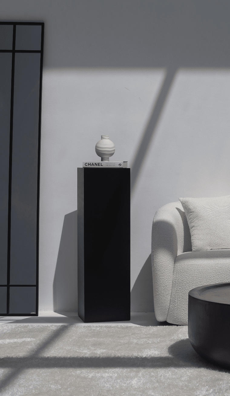 Zelda Black MDF Plinths (3 Sizes Available)