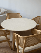 Arya Round Marble Dining Table 