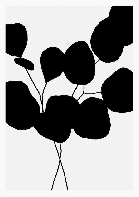 Botanical Plant Silhouette Wall IV  