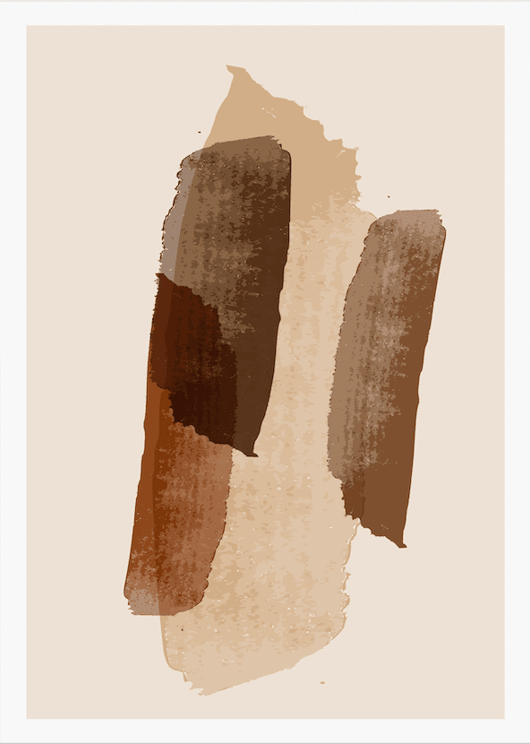 Sand Tones Tranquility Abstract Wall Art FAI12 