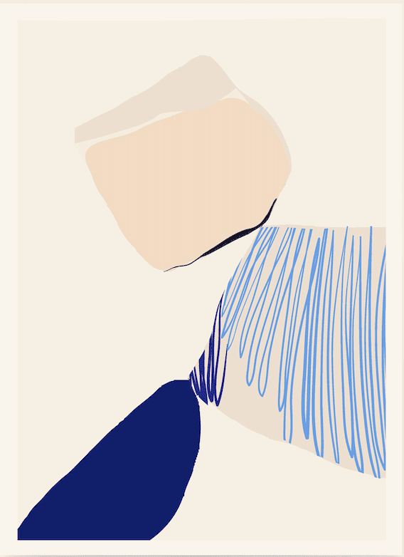 Abstract Aesthetic Shape Wall III  