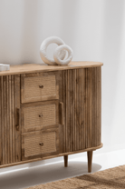 Patrice Rattan Wood Sideboard 