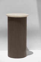 Alora Brown Wooden Plinth With Multiple Tops MGH Beige Travertine 