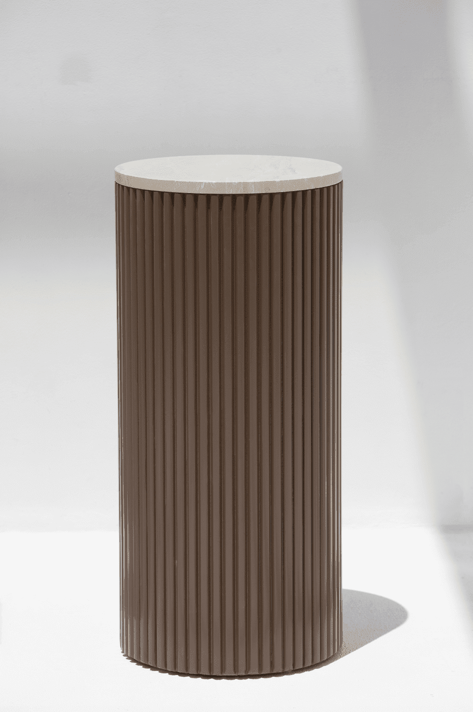 Alora Brown Wooden Plinth With Multiple Tops MGH Brecia Beige 