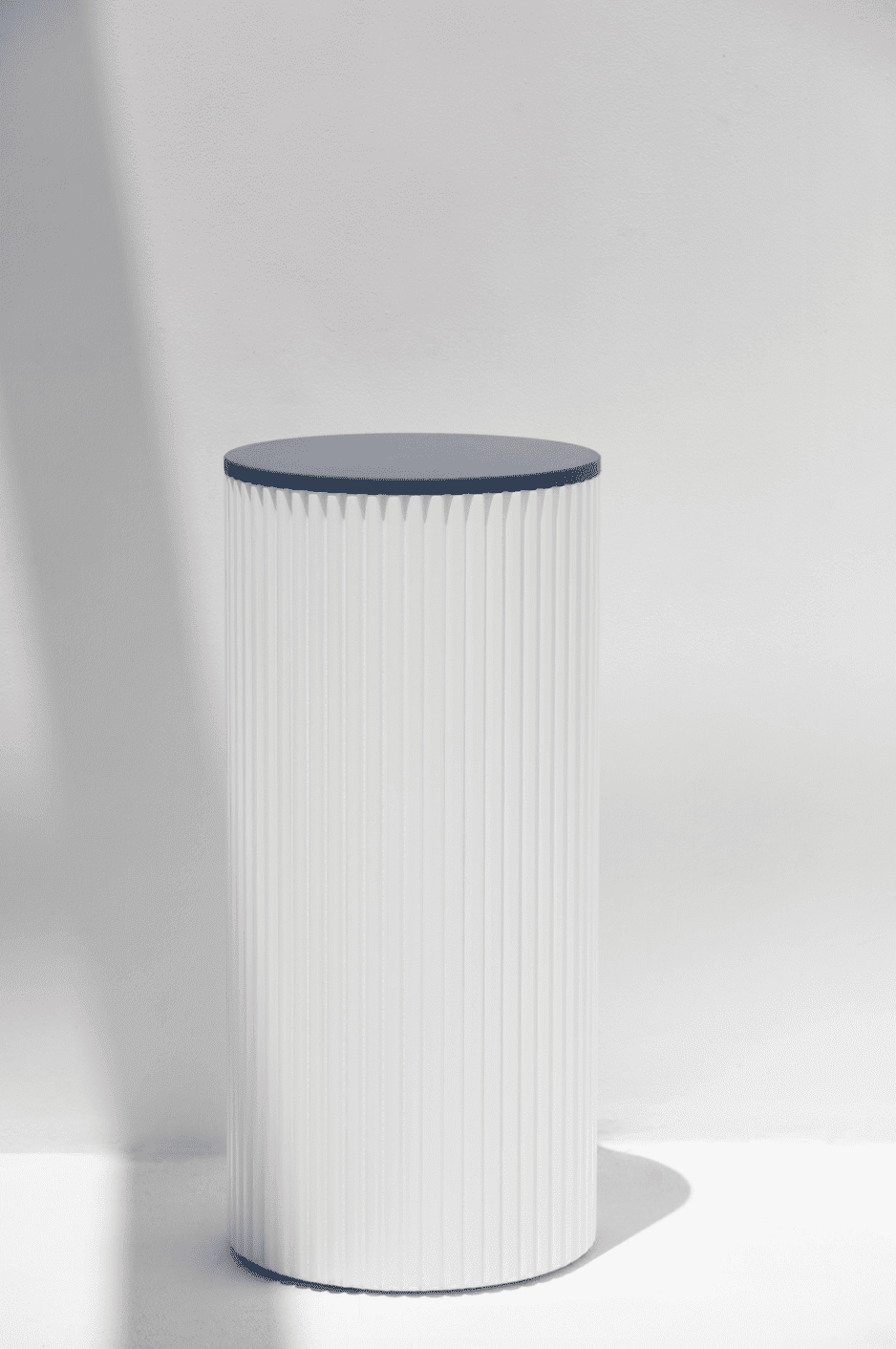 Alora White Wooden Plinth With Multiple Tops Blue Quz 