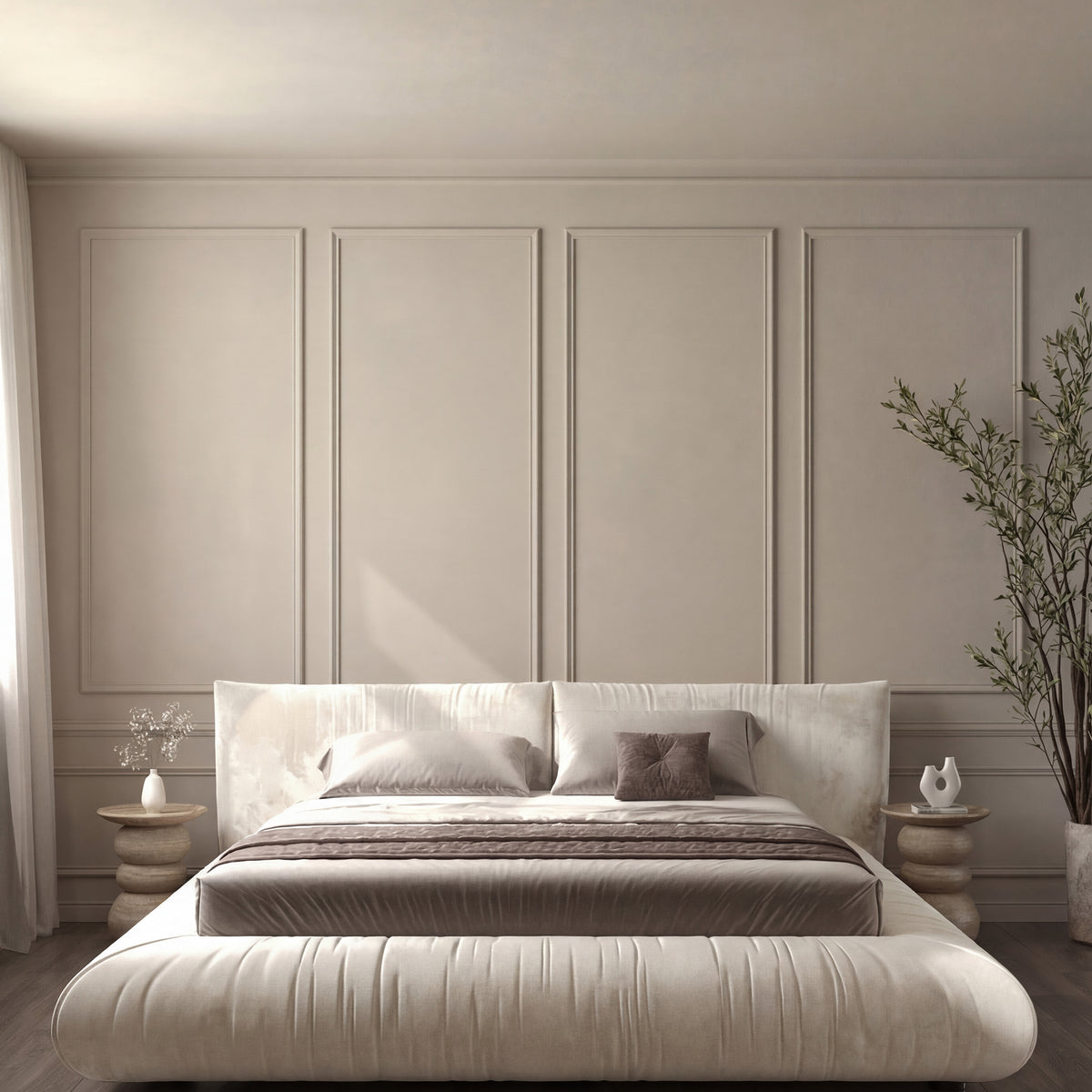Create a Luxurious Retreat with the Selini Off White Velvet Bed – Homekode