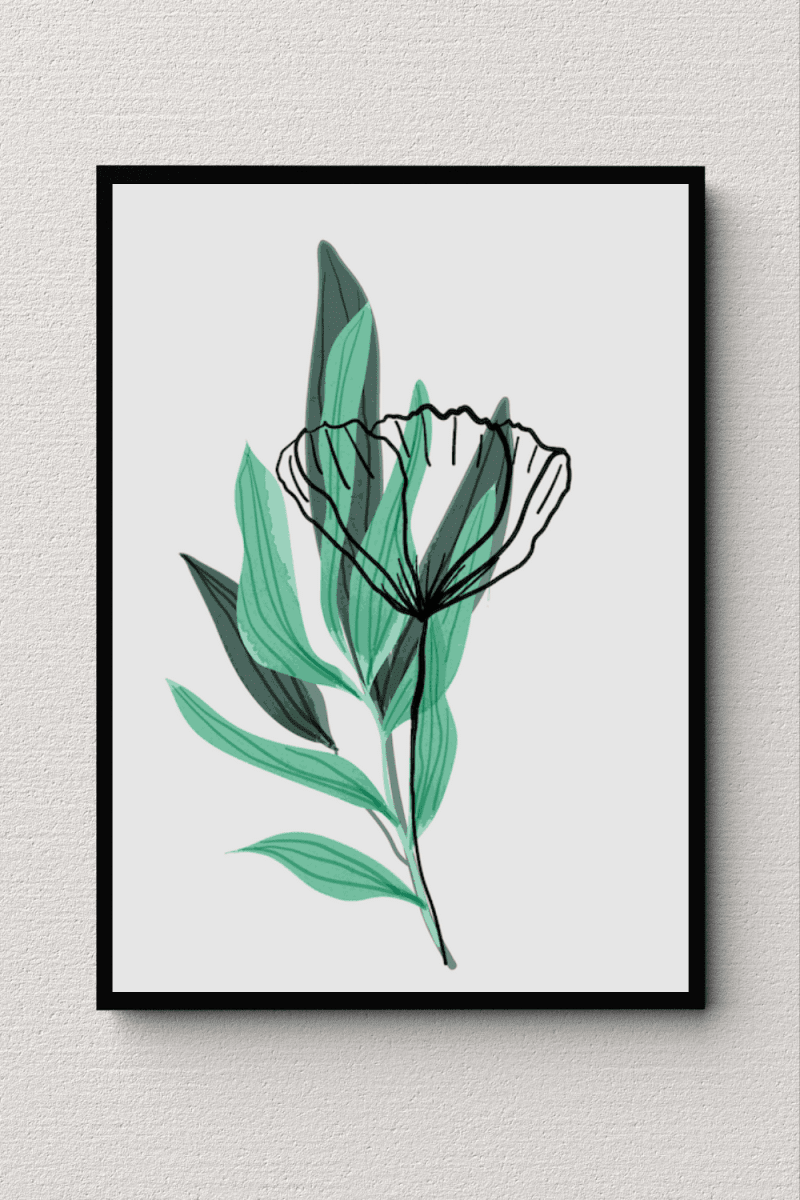 Serene Flora Wall Art W02 