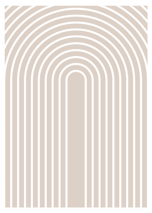 Serene Curvatures Abstract Wall II  