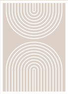 Serene Curvatures Abstract Wall I  