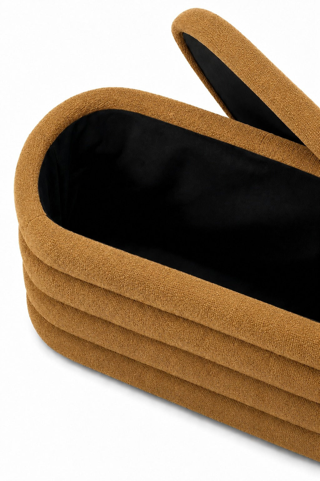 Sevil Mustard Layered Storage Bench