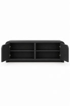 Sorevin Black Microconcrete Shoe Cabinet