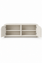 Sorevin Off White Grit Microconcrete Shoe Cabinet