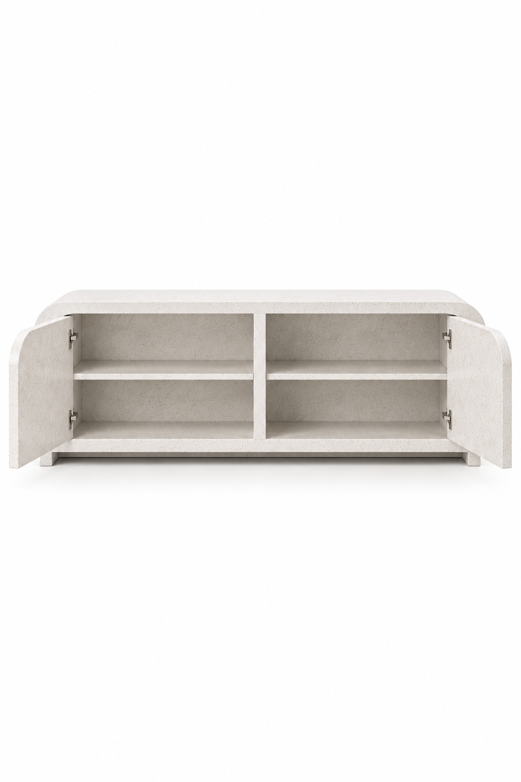 Sorevin Off White Speckled Microconcrete Shoe Cabinet