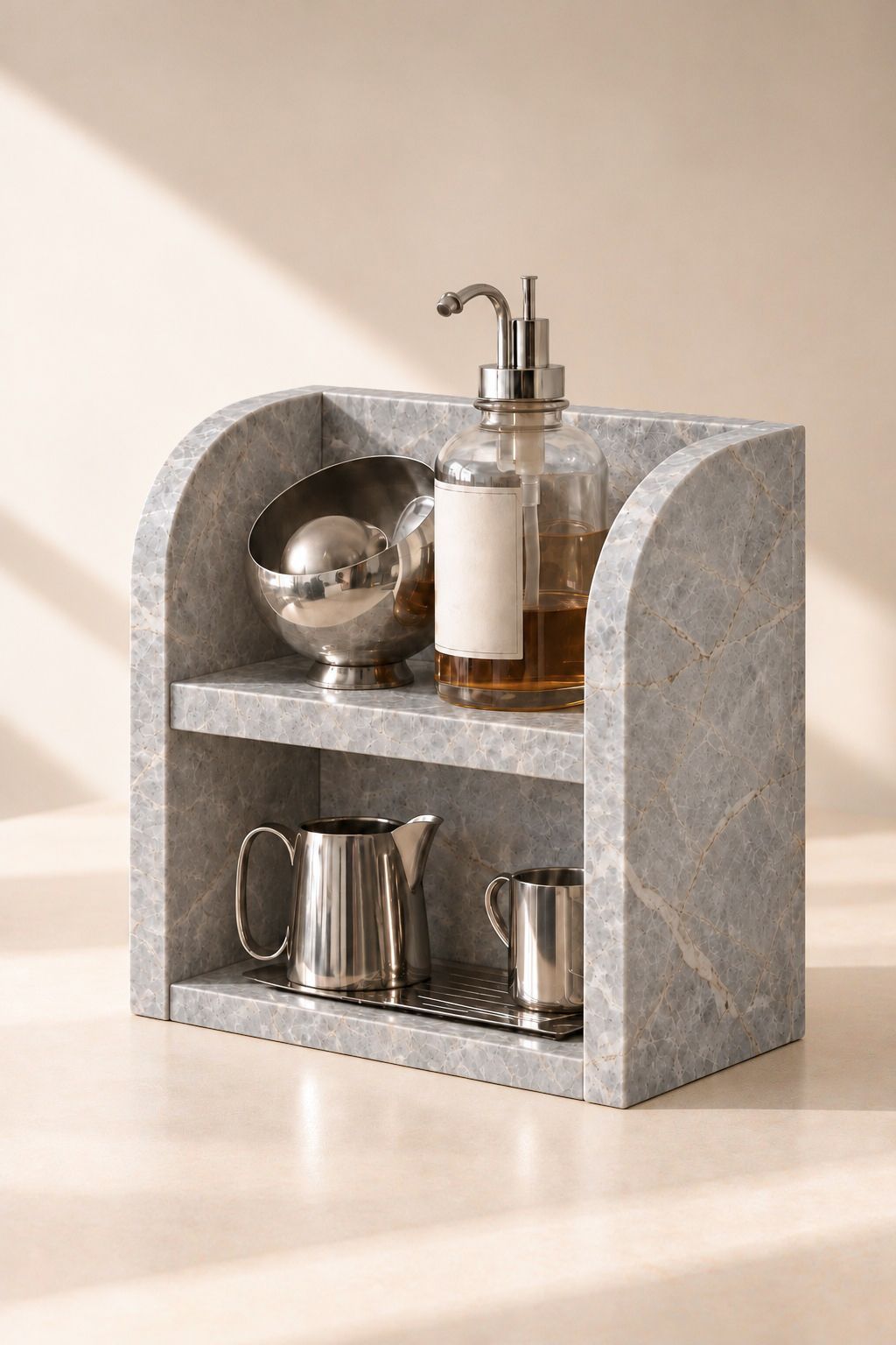 Talven Fior De Pasco Grey Marble Organizer