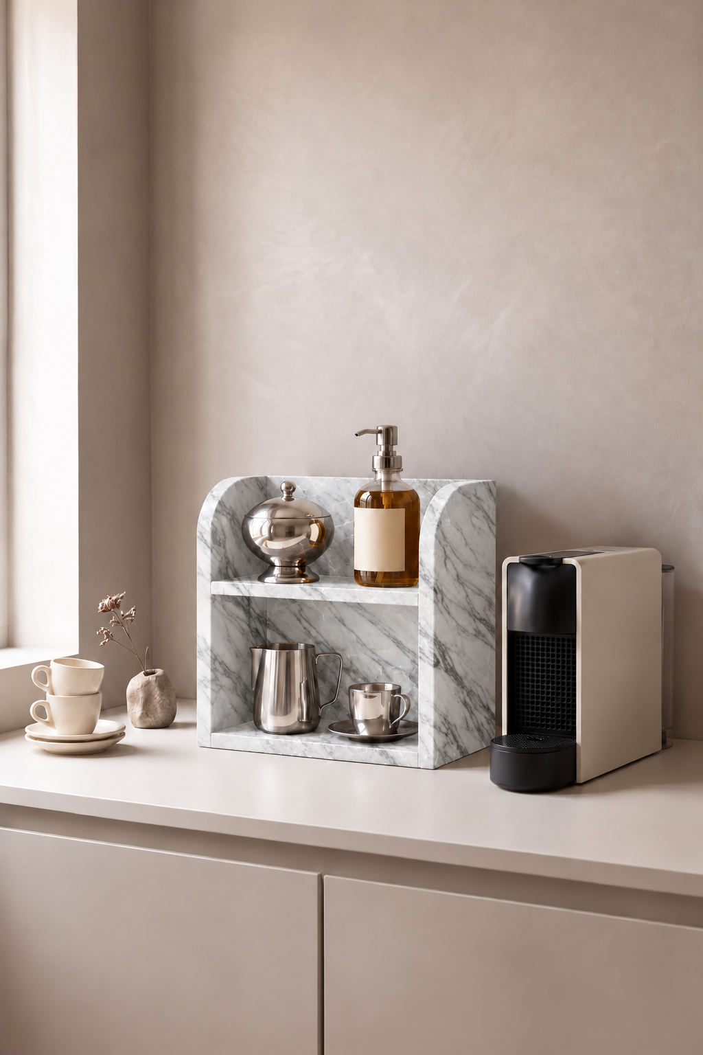 Talven Greek Calacatta Marble Organizer