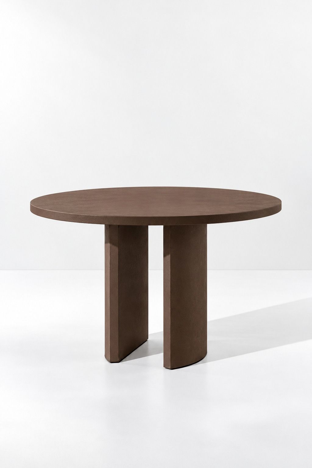 Tazira Mocha Microconcrete Round Dining Table