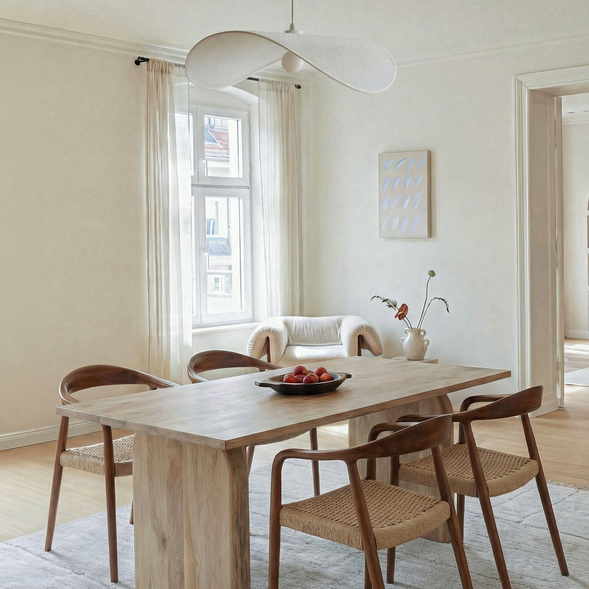 Thiago Organic Dining Table – Natural Wood – Homekode